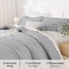 image:imageQueen Comforter Set Pink Bow amp Ruffle Bedding 3 Pieces  White with Green Leaf Floral Print Farmhouse Romantic Bedding Set90x90 InchSilver Gray