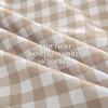 image:imageQueen Comforter Set Pink Bow amp Ruffle Bedding 3 Pieces  White with Green Leaf Floral Print Farmhouse Romantic Bedding Set90x90 InchTan Gingham