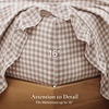 image:imageAndency Solid Natural Beige Queen Size Soft Cotton Linen Blend Sheets Set01  Taupe