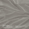 image:imageAndency Solid Natural Beige Queen Size Soft Cotton Linen Blend Sheets Set06  Solid Dark Grey