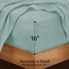 image:imageAndency Solid Natural Beige Queen Size Soft Cotton Linen Blend Sheets Set07  Solid Teal