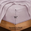 image:imageAndency Solid Natural Beige Queen Size Soft Cotton Linen Blend Sheets Set08  Solid Lavender
