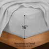 image:imageAndency Solid Natural Beige Queen Size Soft Cotton Linen Blend Sheets Set09  Solid Light Grey