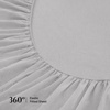 image:imageAndency Solid Natural Beige Queen Size Soft Cotton Linen Blend Sheets Set09  Solid Light Grey