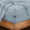 image:imageAndency Solid Natural Beige Queen Size Soft Cotton Linen Blend Sheets Set10  Solid Sky Blue