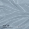image:imageAndency Solid Natural Beige Queen Size Soft Cotton Linen Blend Sheets Set10  Solid Sky Blue